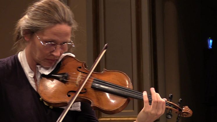 Cecilia Zilliacus repeterar på Musikaliska