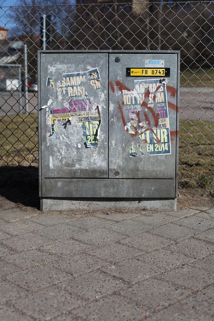 Öresundskraft vårstädar kabelskåp