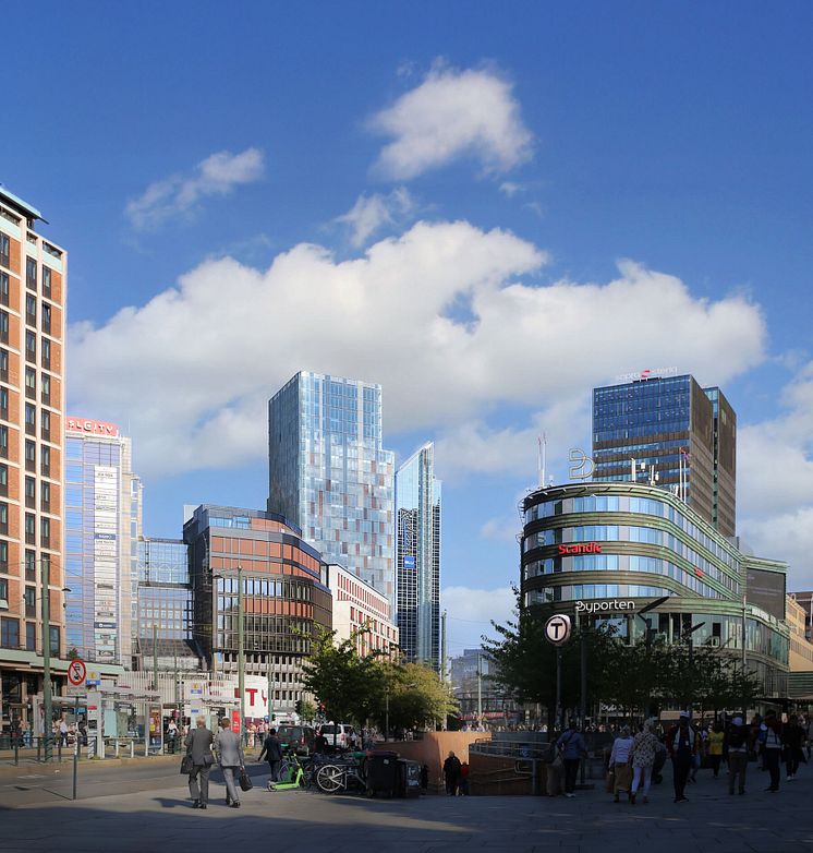 Nye Oslo Spektrum sett fra sentrum av Oslo.