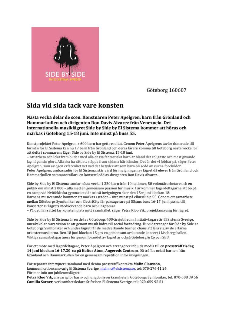 Side by Side by El Sistema åter för tredje året