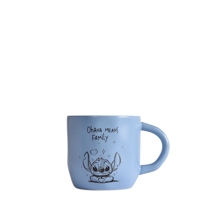 Stitch mugg Ohana 30 cl, Blå