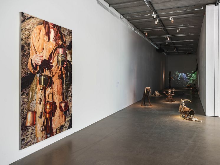 Sara-Vide Ericson och Tilda Lovell, installationsvy Bonniers Konsthall, 2023