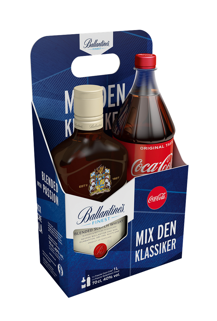 BALLANTINES_Trägerpack kombiniert mit Coca-Cola 