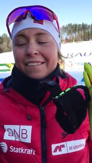 Intervju med Ingrid Landmark Tandrevold etter andreplass på normal ungdom kvinner, Junior-VM, Minsk
