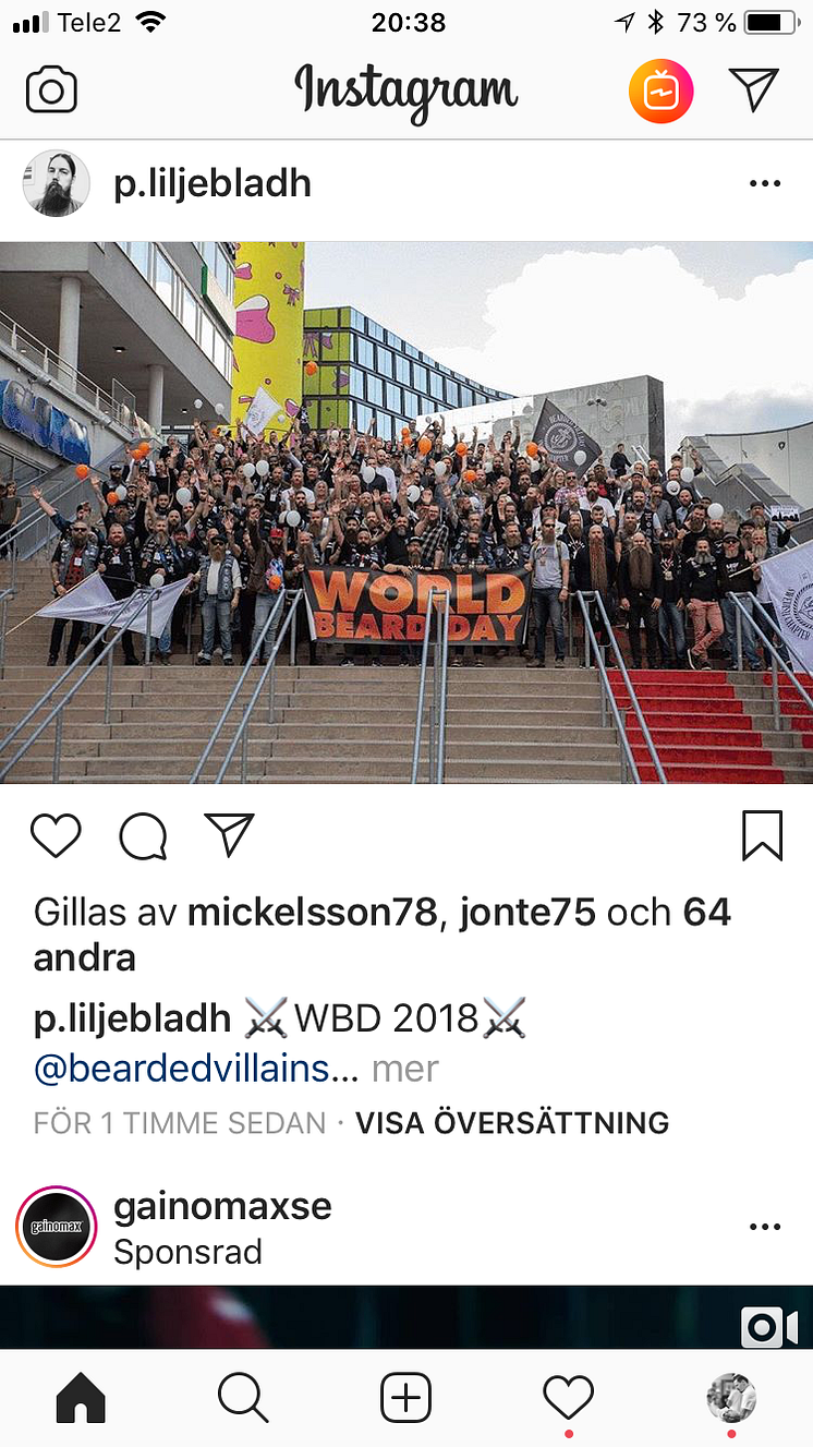 Swedish Barber Expo och World Beard Day i sociala medier