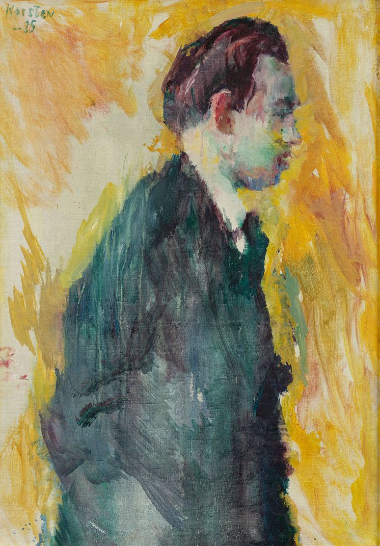 Ludvig Karsten: Portrett av Rolf Stenersen, 1925. 
