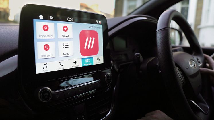 Ford SYNC 3 mit what3words