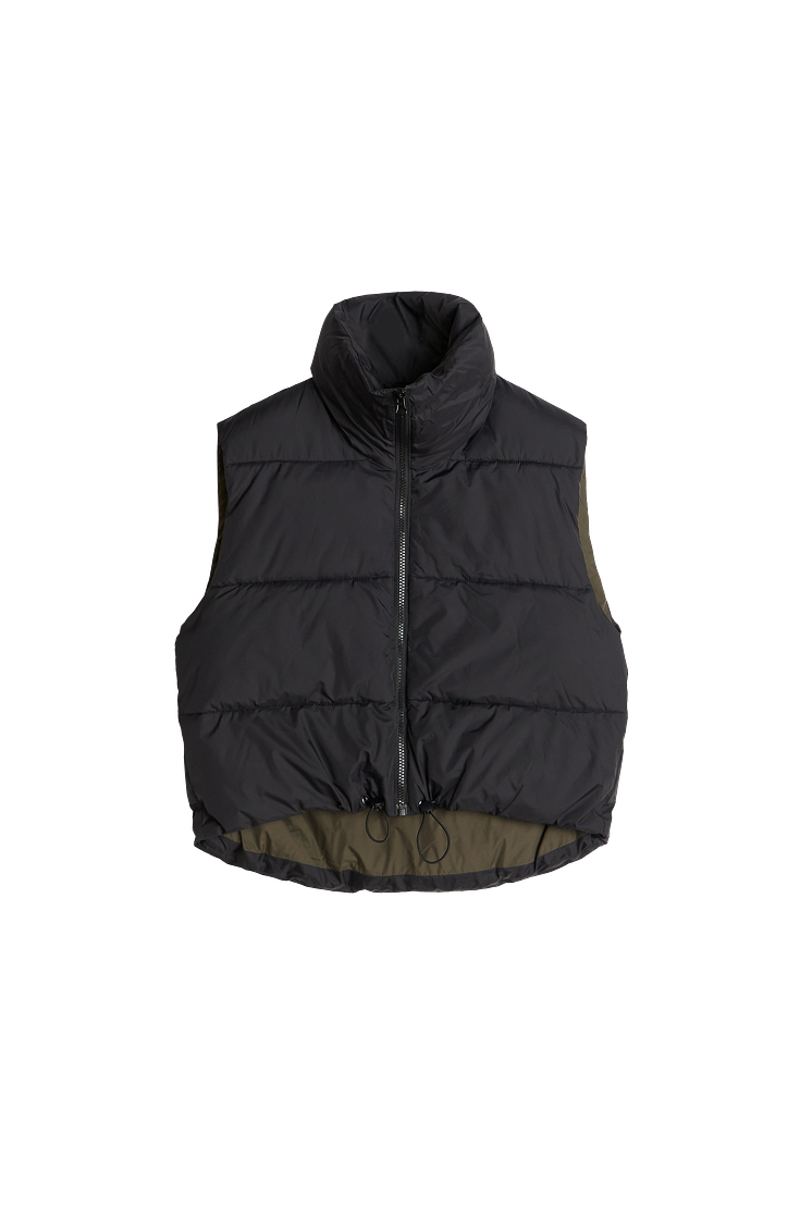 Simone puffer vest - black