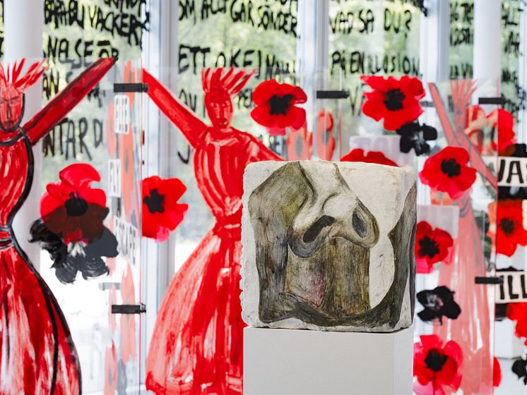 Installationsvy från utställningen Playa! på Bonniers Konsthall