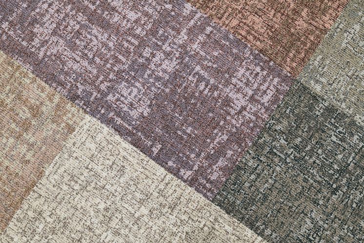 Golvtrender 2025; ReForm Memory, textilmatta, återvunnet/återvinningsbart material, Ege Carpets