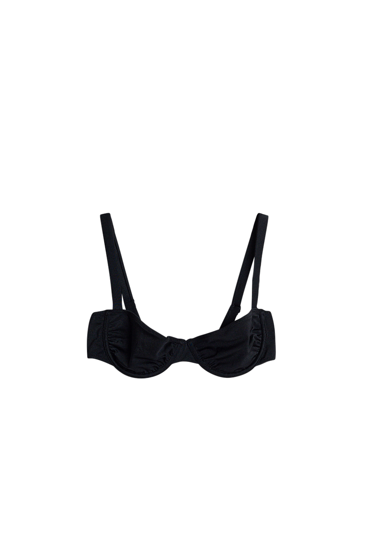 alexandra bikini top -black