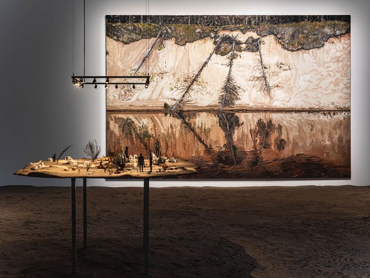 Sara-Vide Ericson och Tilda Lovell, installationsvy Bonniers Konsthall, 2023