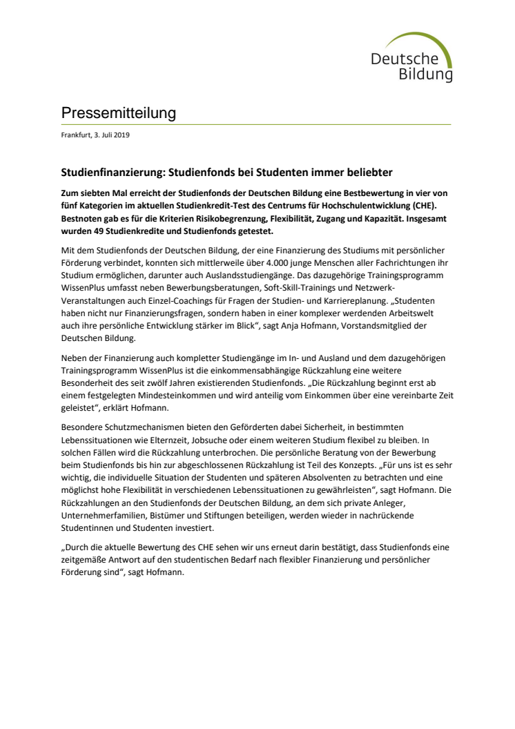 Studienfinanzierung: Studienfonds bei Studenten immer beliebter