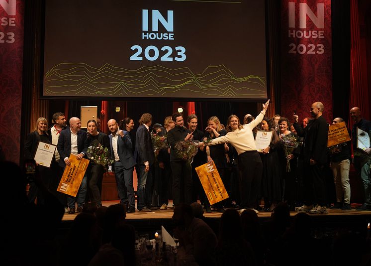 Inhousegalan 2023 alla vinnare på scen