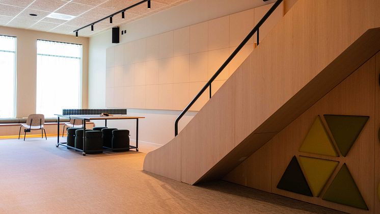 The meeting room at Citybox Kristiansand works as a playroom when there are no meetings! 