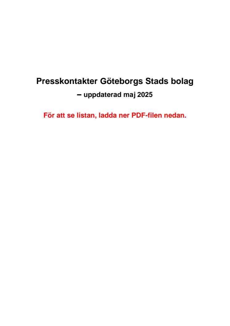 Göteborgs Stads kommunala bolag