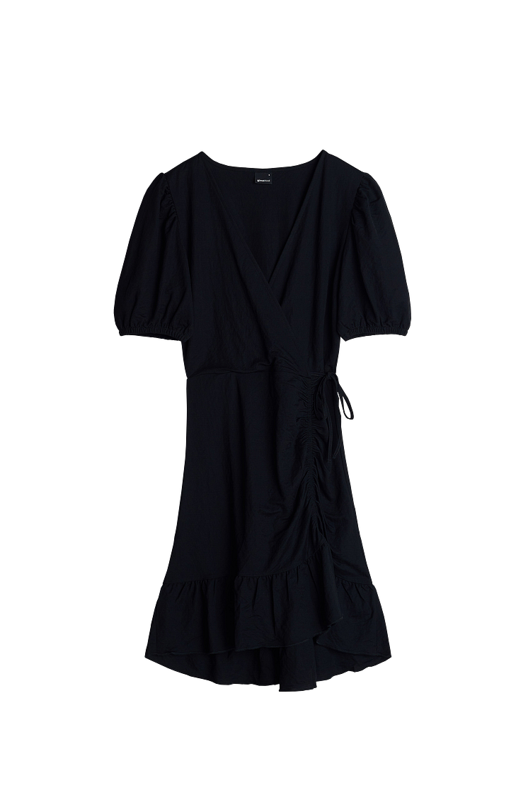 Maya wrap dress - black