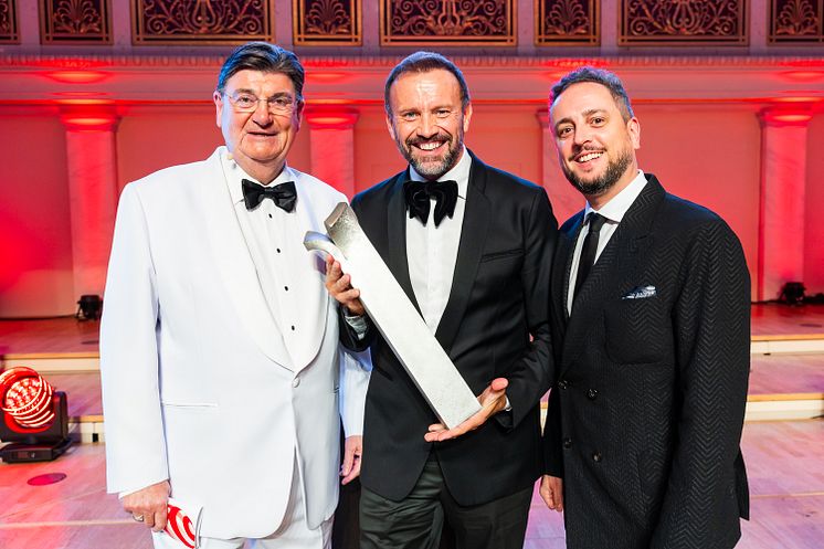 Prof. Dr. Peter Zec with Mauro Porcini and Matthieu Aquino
