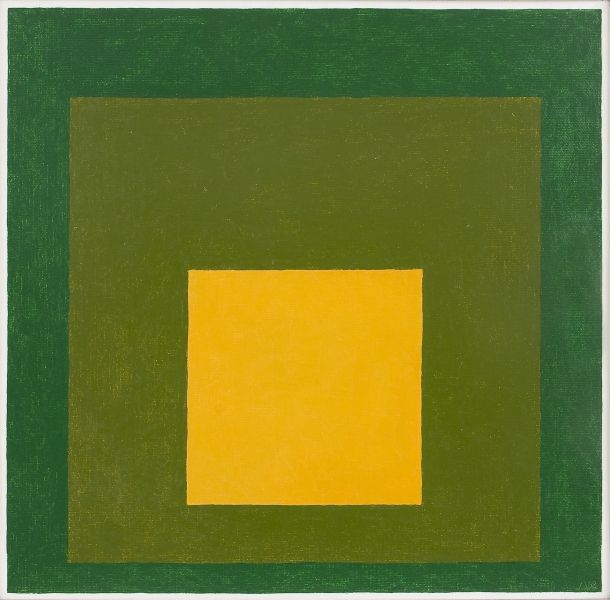 Josef Albers, Homage to the Square: Gold Miniature, 1962.