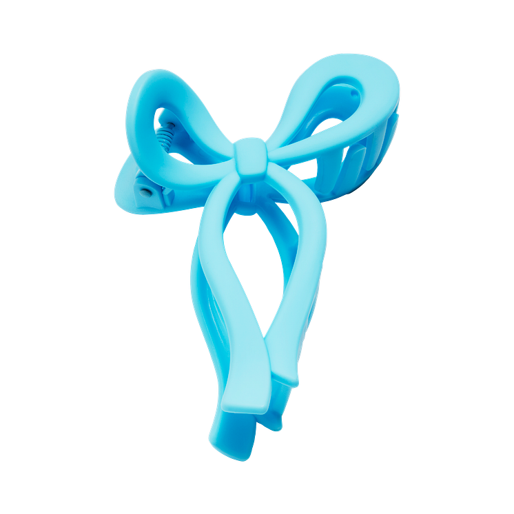 Kicks Beauty Bow Hair Clip Blue