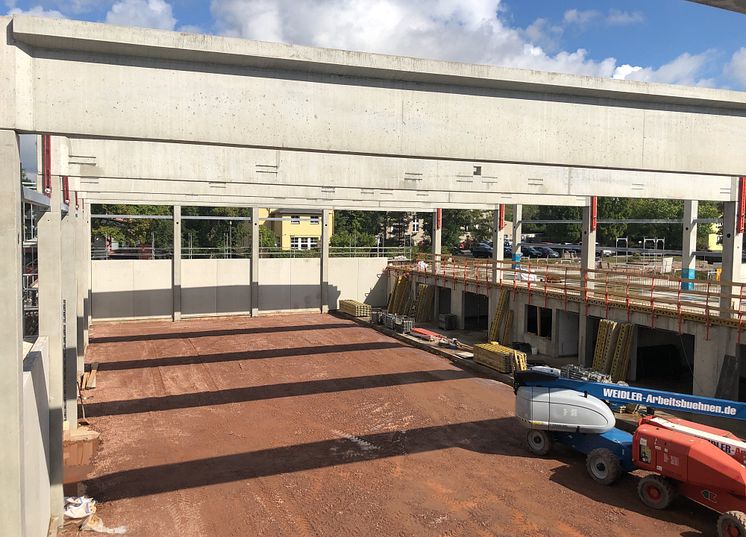 Bauarbeiten in der Turnhalle in Niederwiesa