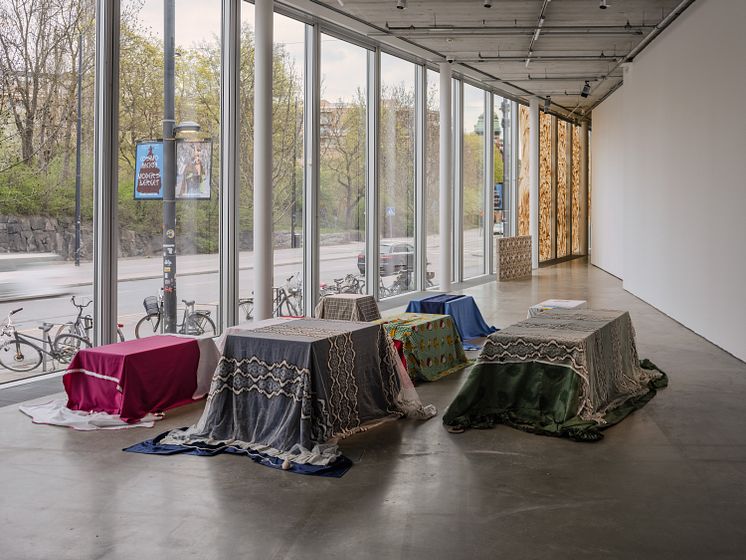 Installationsvy Det som bar mig, Bonniers Konsthall, 2025