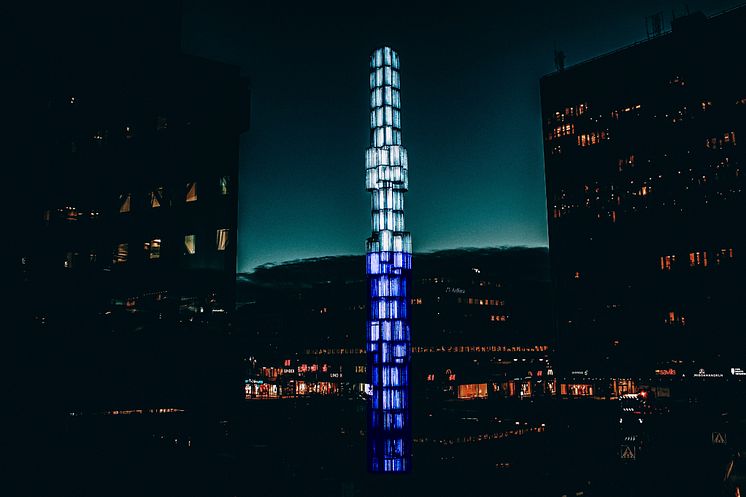 Israels färger vid Sergels torg