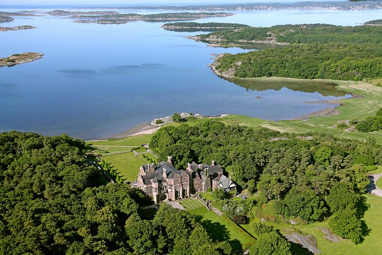 Flygfoto av Tjolöholms Slott