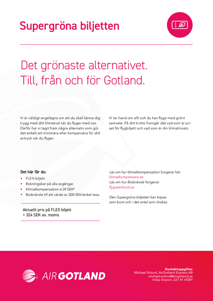 Supergröna biljetten