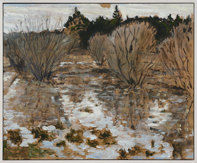Rudolf_Nordström_Spegelbild_Hassel_2022_Olja_på_pannå_45x55_cm