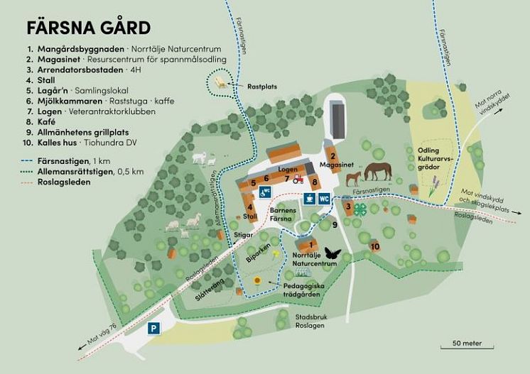 Karta Färsna Gård