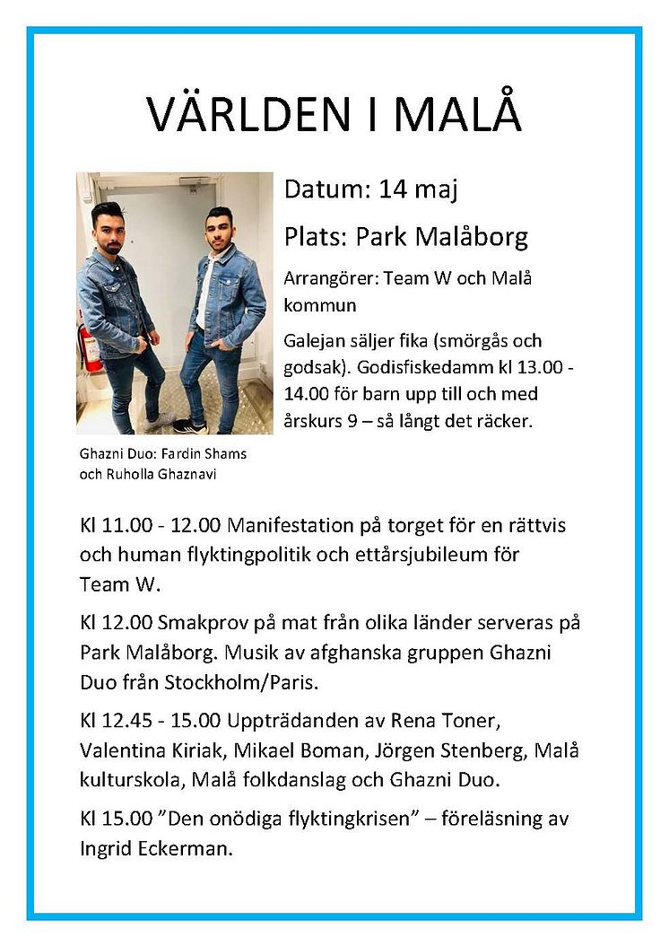 Affisch Världen i Malå