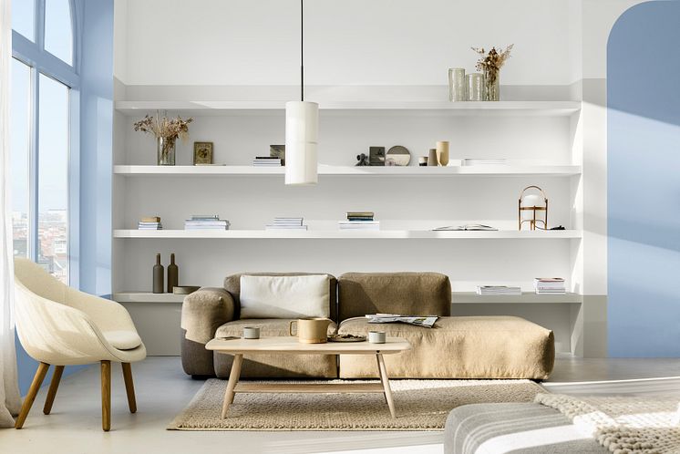 Flexa-Kleur-van-het-Jaar-2022-Bright-Skies-Salon-woonkamer-1