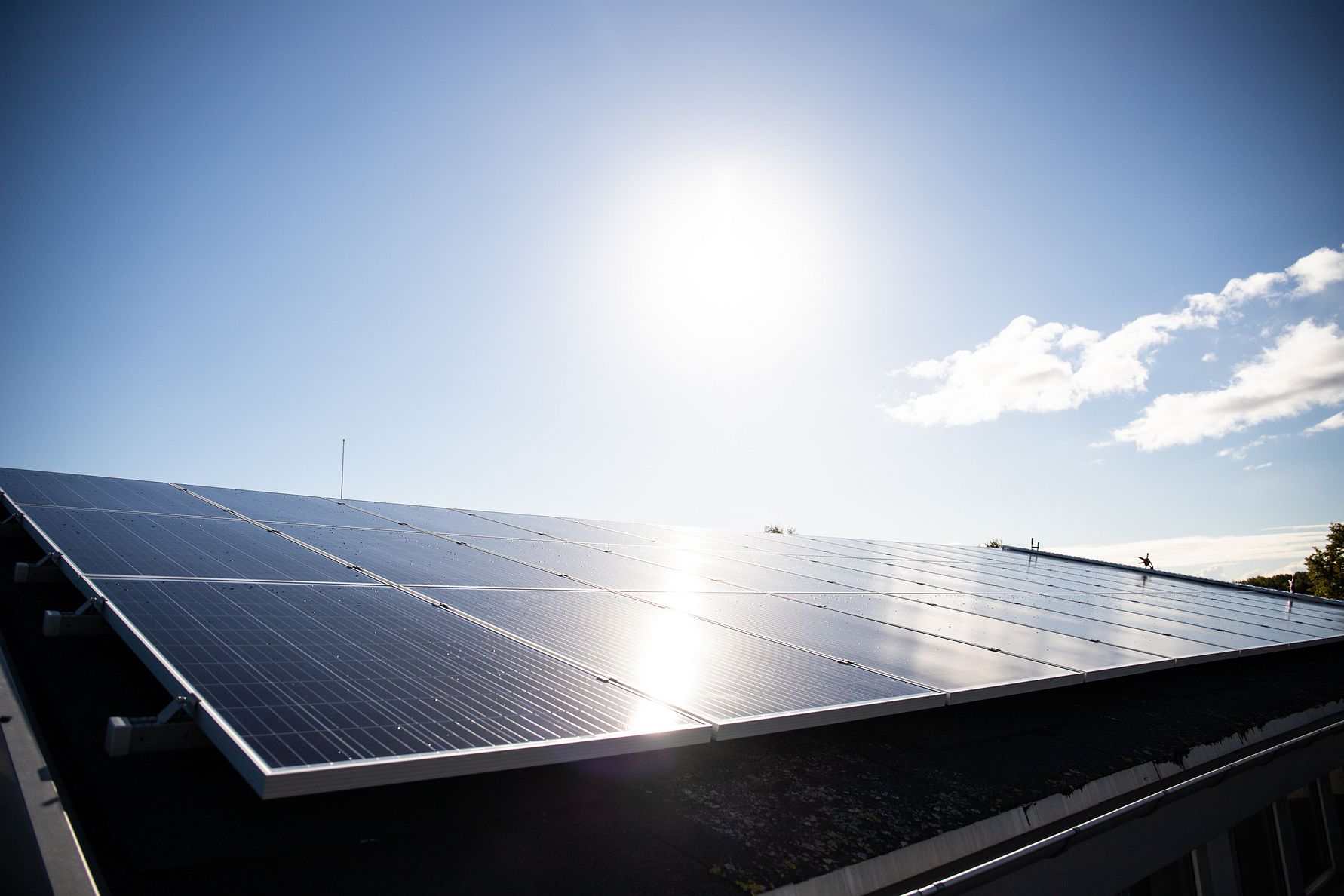 Solceller monterade av Climat80 Gruppen.
