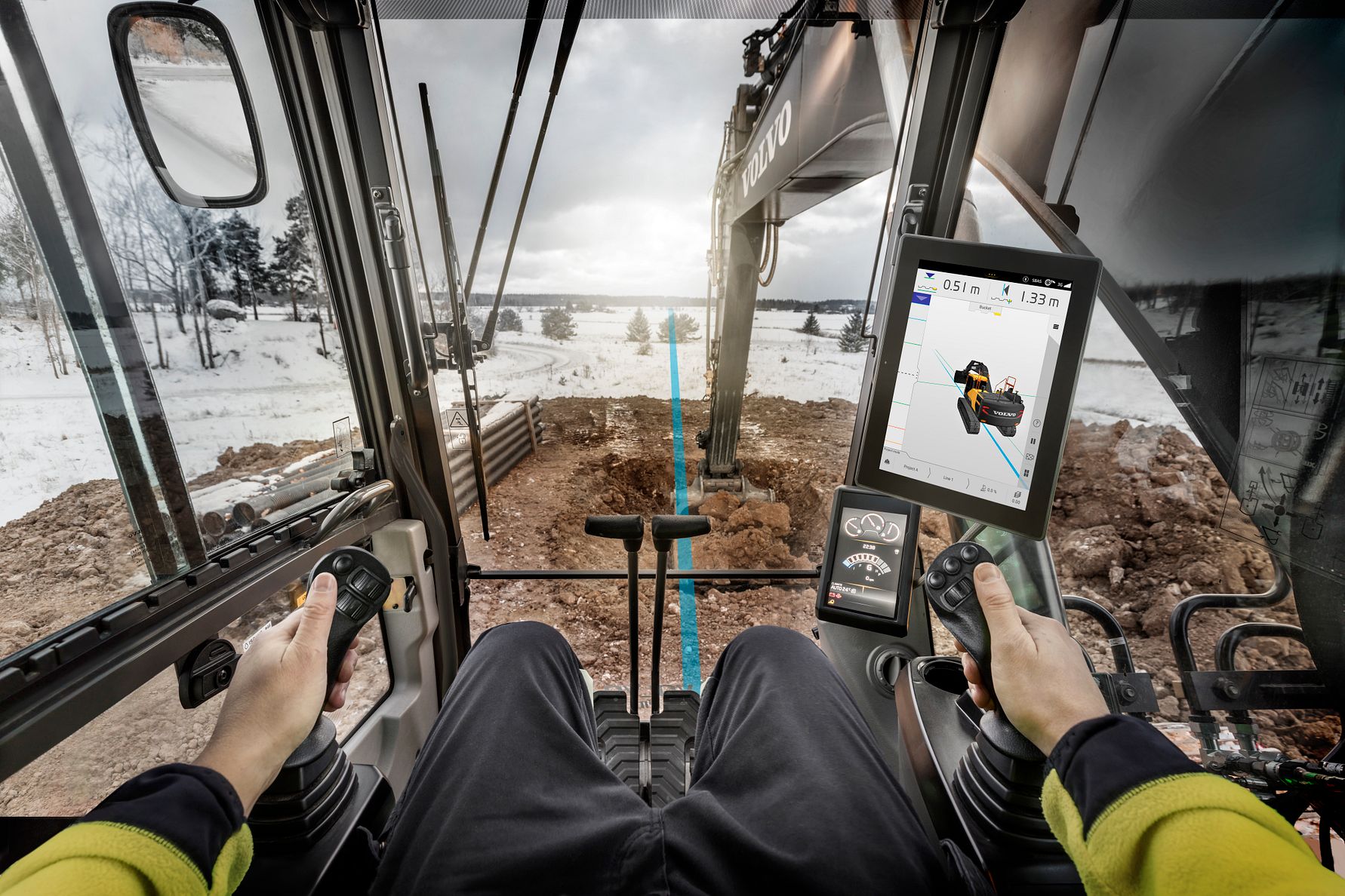 <span>Nya Co-Pilot från Volvo Construction Equipment är här med två stora nyheter: den större och tunnare skärmen samt en snabbare dator med högre lagringskapacitet.</span>