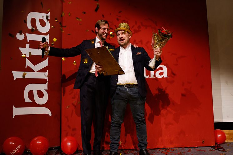 Oliver Mårtensson på Jaktia-galan