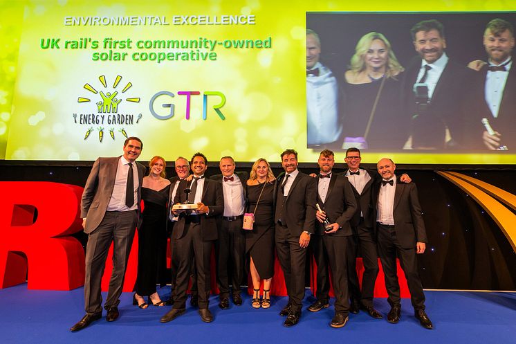 GTR and Energy Garden team receive their Environmental Excellence Award at the National Rail Awards 2024.jpg