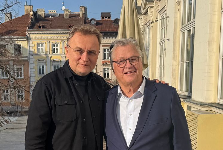 Dan och borgmästaren i Lviv Andriy Sadovyig