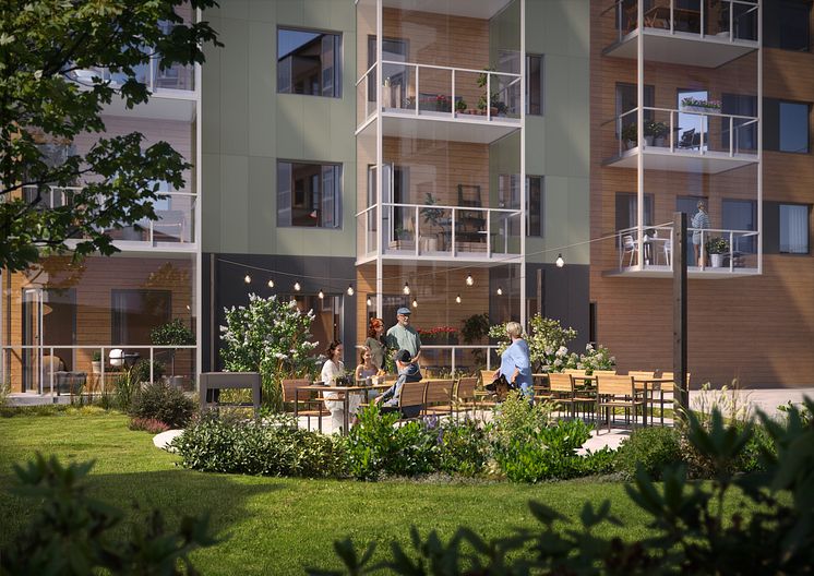 Sjöparken innergård närbild