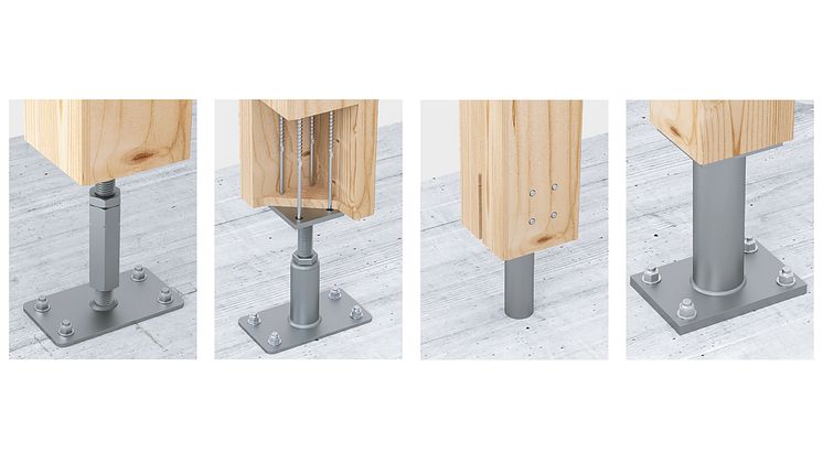 Robuste søylesko og søyleføtter – designet for å tåle høy belastning og sikre stabil fundamentering i krevende konstruksjoner.