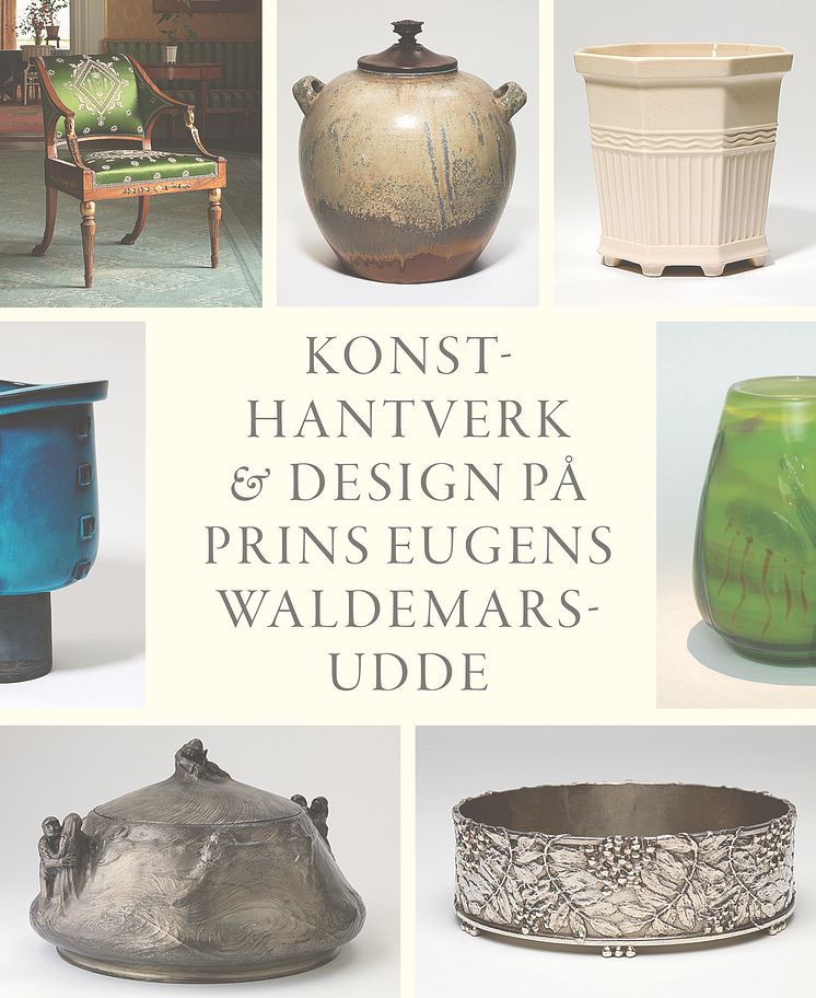 Omslag till boken Konsthantverk och design på Prins Eugens Waldemarsudde