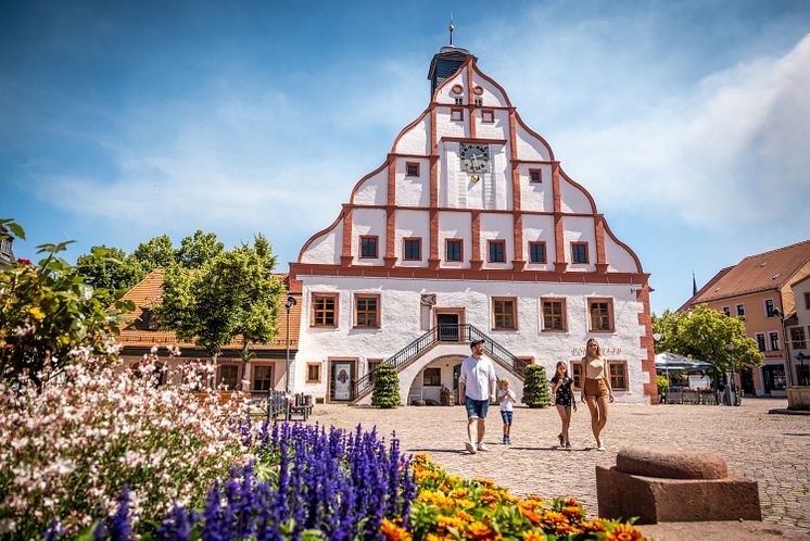 Rathaus auf dem Marktplatz in Grimma