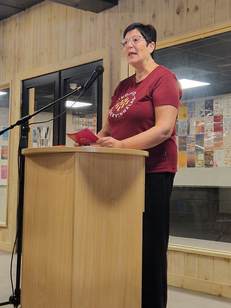 Leder i Norges Bygdekvinnelag, Anne Irene Myhr. 