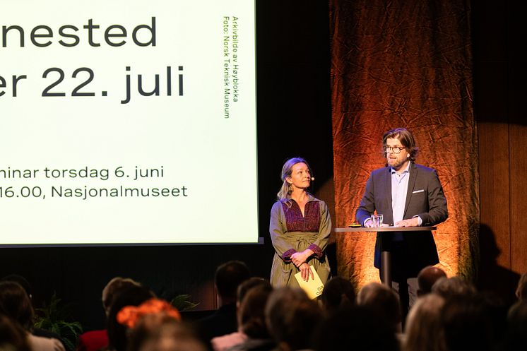 Sigurd Sverdrup Sandmo, direktør i KORO, og Mari Magnus, prosjektleder i KORO ønsket velkommen til seminaret. 