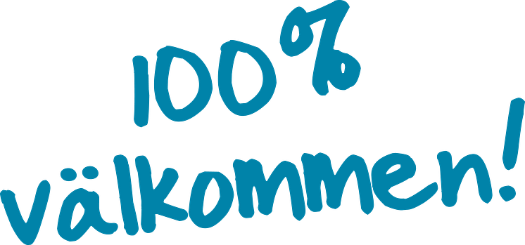 100� välkommen