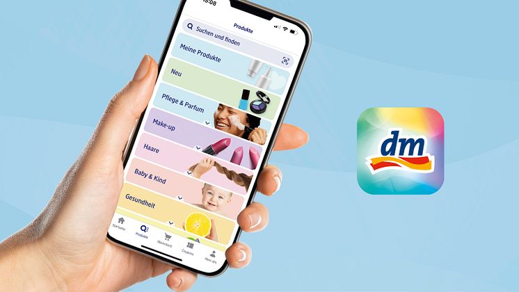 Die dm-App wurde als Deutschlands kundenfreundlichste B2C-App ausgezeichnet. 