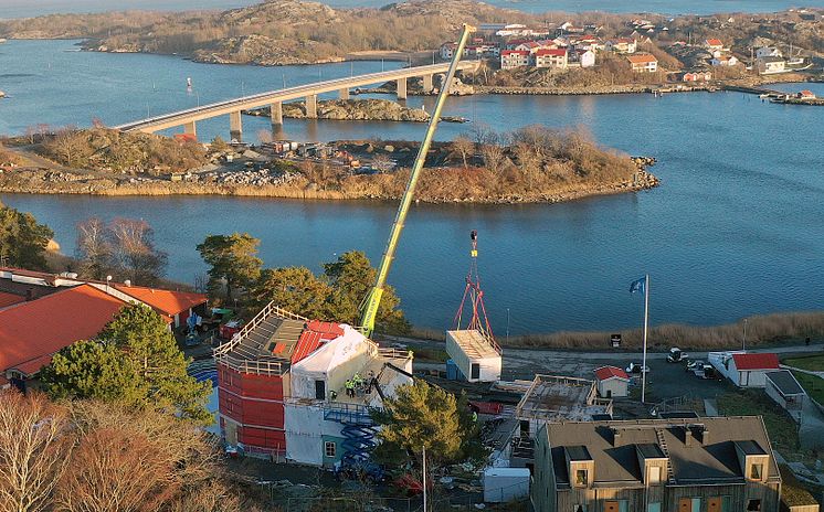 modulbyggnation Kusthotellet styrsö