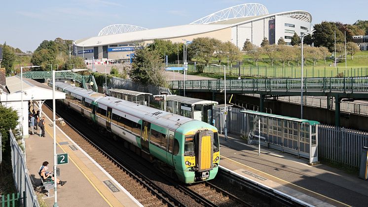 Southern 377304 at Falmer