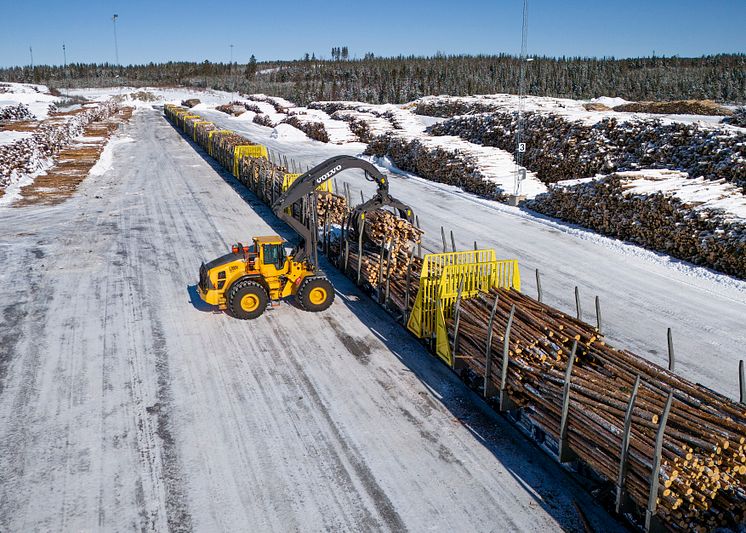 Volvo L200H High Lift hos Umgransele Transport