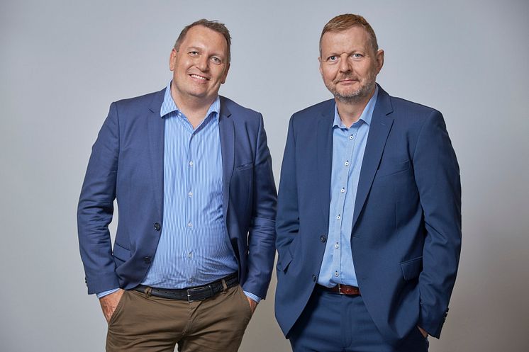 Jesper Holm Kristoffersen og Kristian Voldby Olsen. Foto: Brunata A/S